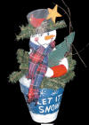 FB-222 Frosty Pot Snowman